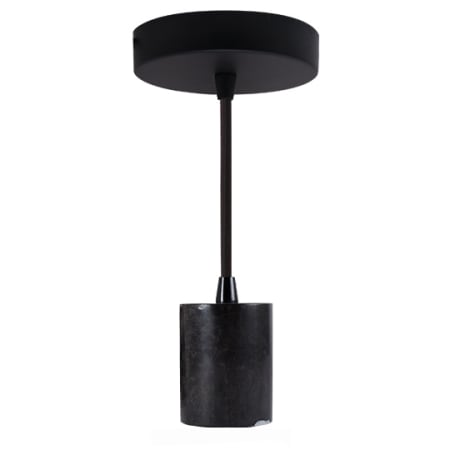 Bulbrite Natural Marble 5" Wide Mini Pendant Black