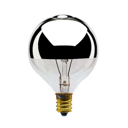 Bulbrite Pack of (25) 25 Watt Dimmable G16.5 Candelabra (E12) Incandescent Bulbs - 135 Lumens and 2700K Half Chrome
