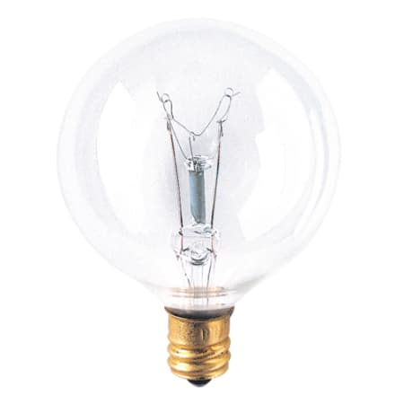 Bulbrite Pack of (40) 15 Watt Vintage Edison Dimmable G16.5 Candelabra (E12) Incandescent Bulbs - 105 Lumens and 2700K Clear