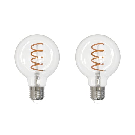 Bulbrite Pack of (2) 4 Watt Vintage Edison Dimmable G25 Medium (E26) LED Bulbs - 190 Lumens, 2200K, and 85CRI Antique