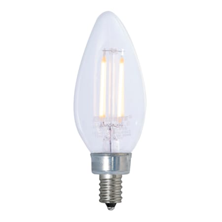 Bulbrite Pack of (4) 2.5 Watt Dimmable B11 Candelabra (E12) LED Bulbs - 250 Lumens, 2700K, and 80CRI Clear