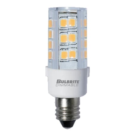 Bulbrite Pack of (2) 4.5 Watt Dimmable T4 Mini Candelabra (E11) LED Bulbs - 400 Lumens, 2700K, and 80CRI Clear