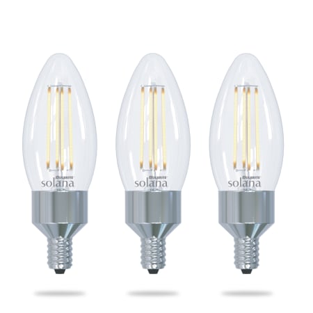 Bulbrite Pack of (3) 4 Watt B11 Candelabra (E12) LED Smart Bulbs - 400 Lumens, 2200K, 6500K, and 90CRI Clear