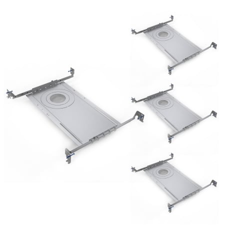 Bulbrite Pack of (4) 24" Metal Mounting Bracket for 3/4/6" Recessed Downlights Silver
