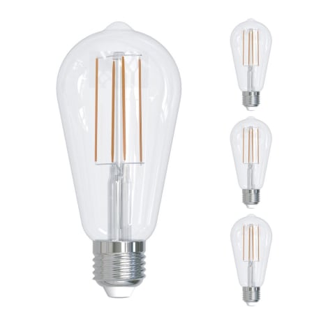 Bulbrite Pack of (4) 4.5 Watt Vintage Edison Dimmable ST18 Medium (E26) LED Bulbs - 450 Lumens, 2700K, and 90CRI Clear