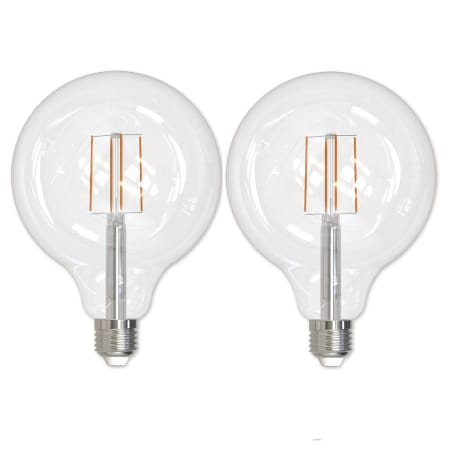 Bulbrite Pack of (2) 8.5 Watt Vintage Edison Dimmable G40 Medium (E26) LED Bulbs - 800 Lumens, 3000K, and 90CRI Clear