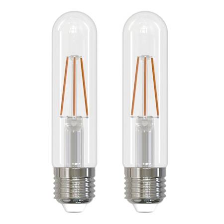 Bulbrite Pack of (2) 3 Watt Vintage Edison Dimmable T9 Medium (E26) LED Bulbs - 250 Lumens, 3000K, and 90CRI Clear