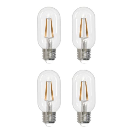 Bulbrite Pack of (4) 5 Watt Vintage Edison Dimmable T14 Medium (E26) LED Bulbs - 450 Lumens, 3000K, and 90CRI Clear