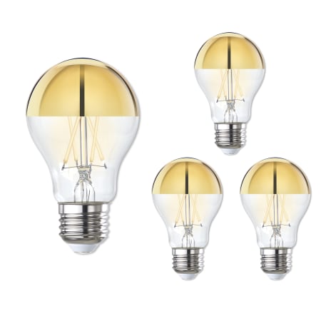Bulbrite Pack of (4) 5 Watt Dimmable Medium (E26) LED Bulbs- 400 Lumens, 2700K, and 90CRI Half Gold