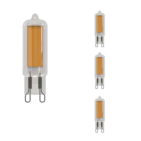 Bulbrite Pack of (4 ) 3.5 Watt Dimmable T4 G9 LED Bulb- 300 Lumens, 3000K, and 80CRI Clear