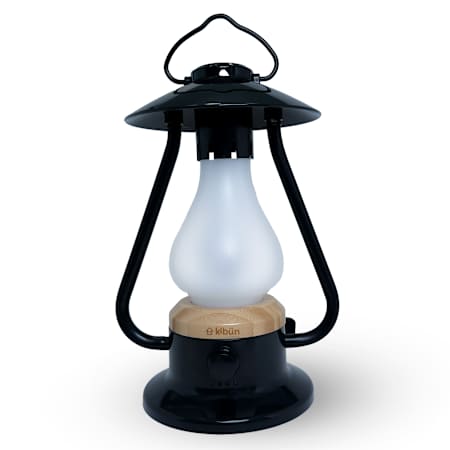 Bulbrite Bonfire 11" Tall Rechargeable LED Accent Outdoor Lamp Black