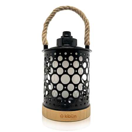 Bulbrite Stargaze 8" Tall Rechargeable LED Accent Outdoor Lamp Black