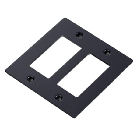 Buster + Punch Luxury Designer 2 Gang Wall Switch / Outlet Cover Plate - Wall Plate ONLY - No Insignia / Logo Black