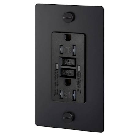 Buster + Punch 15 Ampere GFCI Electrical Outlet Black
