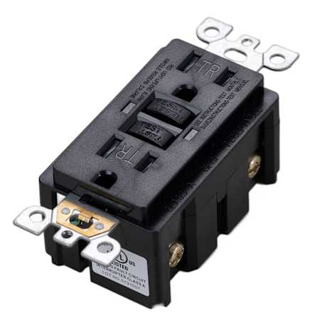 Buster + Punch US Electricity 15 Ampere GFCI Electrical Outlet Black