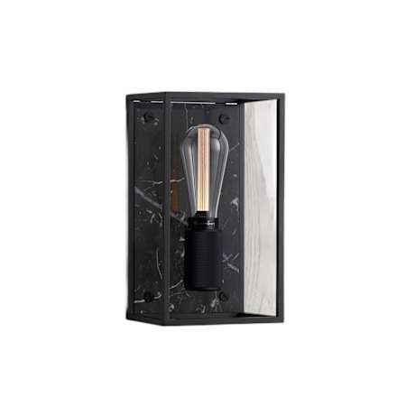 Buster + Punch Caged 2" Tall Wall Sconce Black Marble