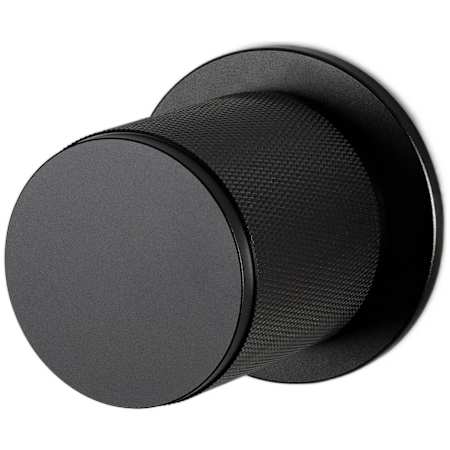 Buster + Punch Cross Non-Turning Two-Sided Dummy Door Knob Set with Round Rose Black