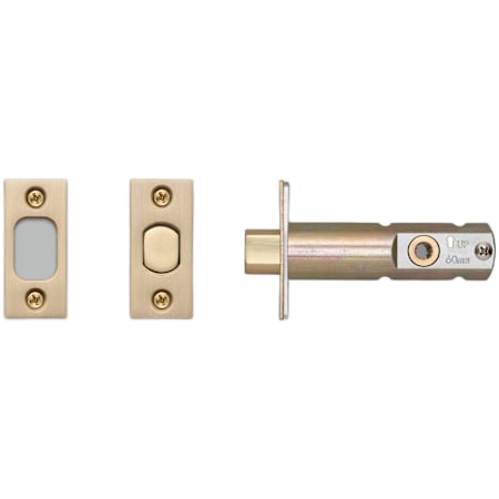 Buster + Punch Tubular Privacy Deadbolt Door Latch Only for 2-3/8" Backset - For Privacy Interior Doors Brass