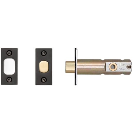 Buster + Punch Tubular Privacy Deadbolt Door Latch Only for 2-3/8" Backset - For Privacy Interior Doors Gun Metal