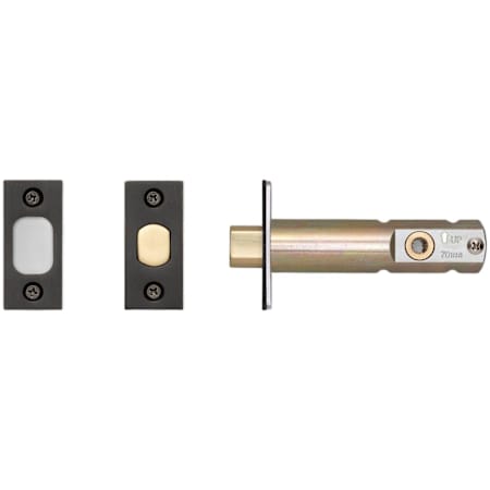 Buster + Punch Tubular Privacy Deadbolt Door Latch Only for 2-3/4" Backset - For Privacy Interior Doors Gun Metal