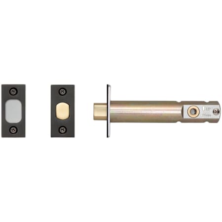 Buster + Punch Tubular Privacy Deadbolt Door Latch Only for 3-3/4" Backset - For Privacy Interior Doors Gun Metal