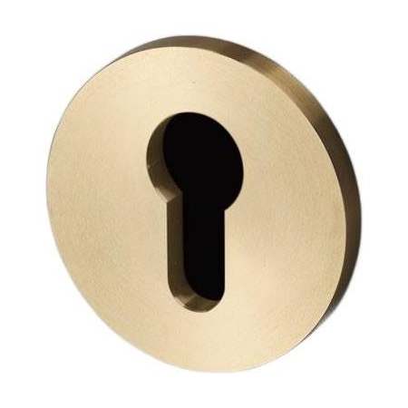 Buster + Punch 2-1/4" Euro Key Trim Plates Brass