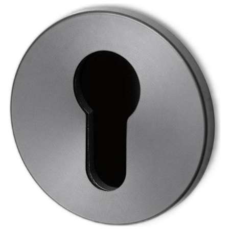 Buster + Punch 2-1/4" Euro Key Trim Plates Gun Metal
