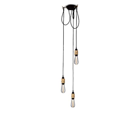 Buster + Punch Hooked 3 Light 6" Wide Suspension Multi Light Pendant Brass