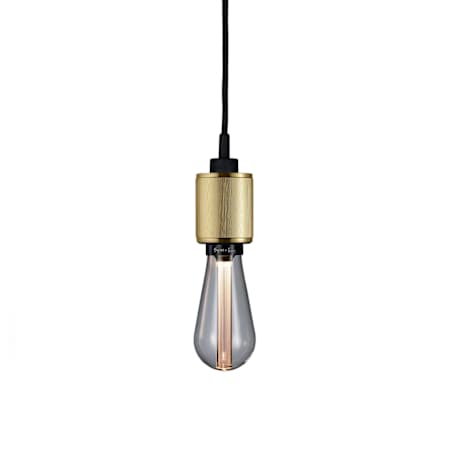 Buster + Punch Heavy Metal 2" Wide Mini Pendant with Linear Knurl Brass