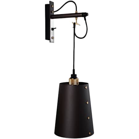 Buster + Punch Cross 40" Tall Wall Sconce Brass / Graphite