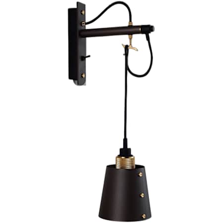 Buster + Punch Cross 35" Tall Wall Sconce Brass / Graphite