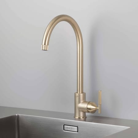Buster + Punch Linear 1.47 GPM Single Hole Kitchen Faucet Brass