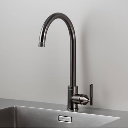 Buster + Punch Cross 1.47 GPM Single Hole Kitchen Faucet Gun Metal