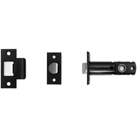 Buster + Punch Tubular Passage Door Latch Only for 2-3/8" Backset - For Interior Passage Doors Black