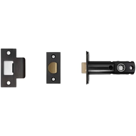 Buster + Punch Tubular Passage Door Latch Only for 2-3/4" Backset - For Interior Passage Smoked Bronze