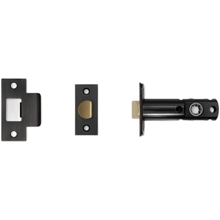 Buster + Punch Tubular Passage Door Latch Only for 2-3/8" Backset - For Interior Passage Doors Smoked Bronze