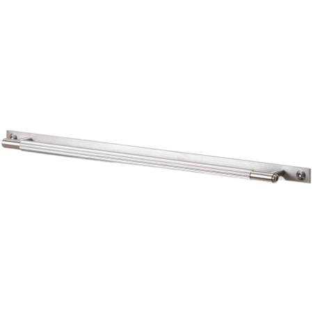 Buster + Punch Linear 12-13/16" Center to Center Bespoke Luxury Industrial Straight Knurl Solid Stainless Steel Cabinet / Drawer Bar Handle with Full Backplate Steel