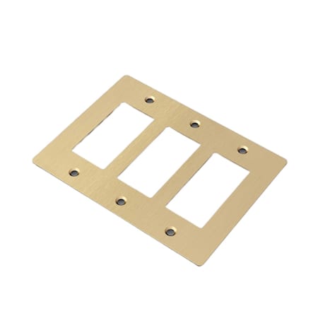 Buster + Punch Wall Plates Triple Rocker Switch Outlet Brass
