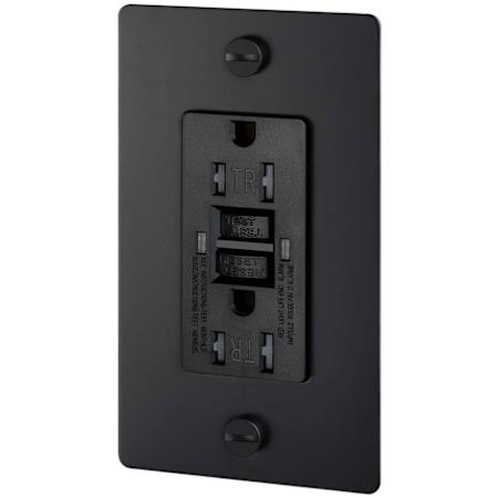Buster + Punch Cross 15 Ampere GFCI Electrical Outlet Black