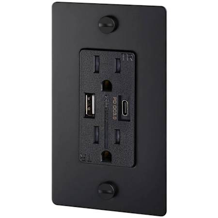 Buster + Punch Cross 15 Ampere Electrical Outlet Black
