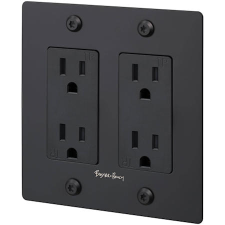 Buster + Punch Linear 15 Ampere Electrical Outlet Black