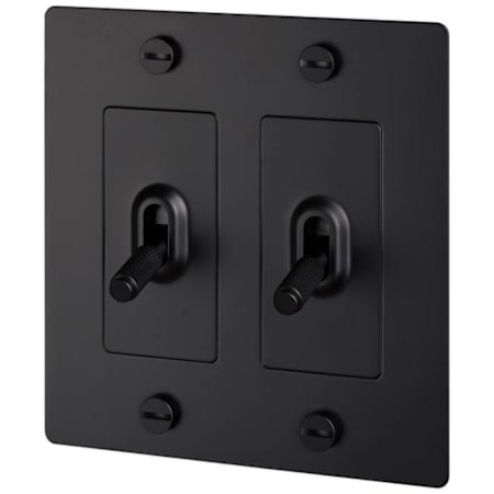 Buster + Punch Cross 15 Ampere 3 Way Universal Switch Black
