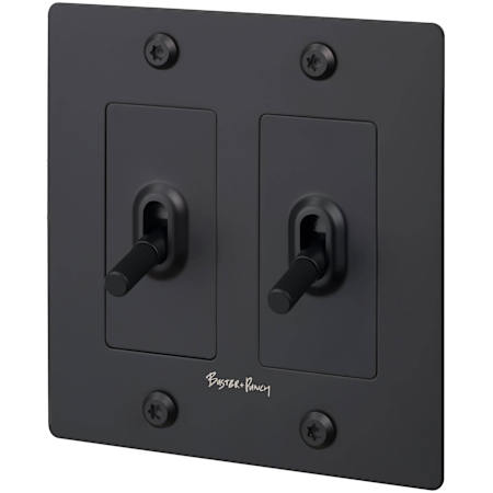 Buster + Punch Linear 15 Ampere 3 Way Universal Switch Black