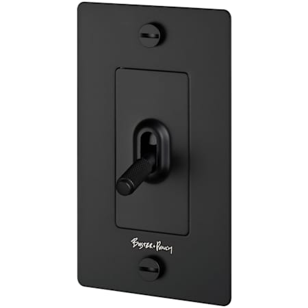 Buster + Punch Cross 15 Ampere 3 Way Universal Switch Black
