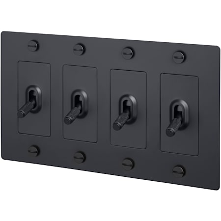 Buster + Punch Cross 15 Ampere 3 Way Universal Switch Black