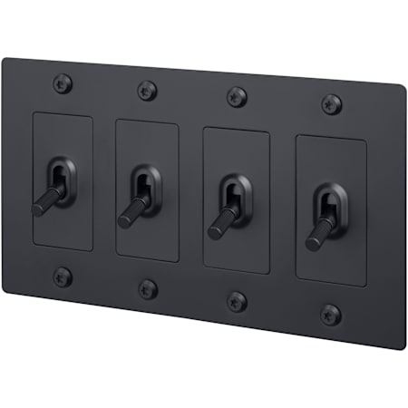 Buster + Punch Linear 15 Ampere 3 Way Universal Switch Black