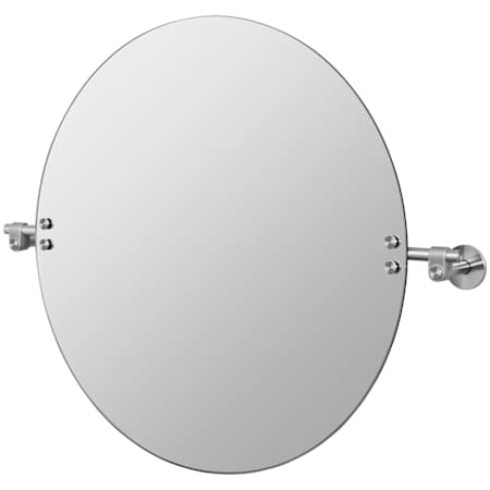 Buster + Punch Cast 28-15/16"W x 23-5/8"H Circular Flat Frameless Wall Mounted Bathroom Mirror Steel