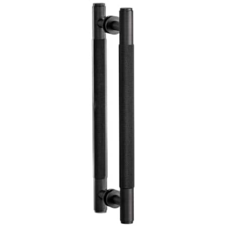 Buster + Punch Cross 8-7/8" Center to Center Bespoke Industrial Double Door Closet Solid Brass Back to Back Side By Side / Swinging / Double Door Pull Set Smoked Bronze