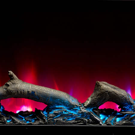 Blue & Pink Log Ember Bed