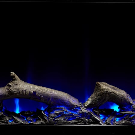 Blue Log Ember Bed